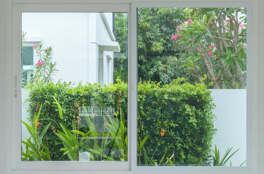 A beautiful close-up on a window installed by our team for a client; casement vs sliding windows