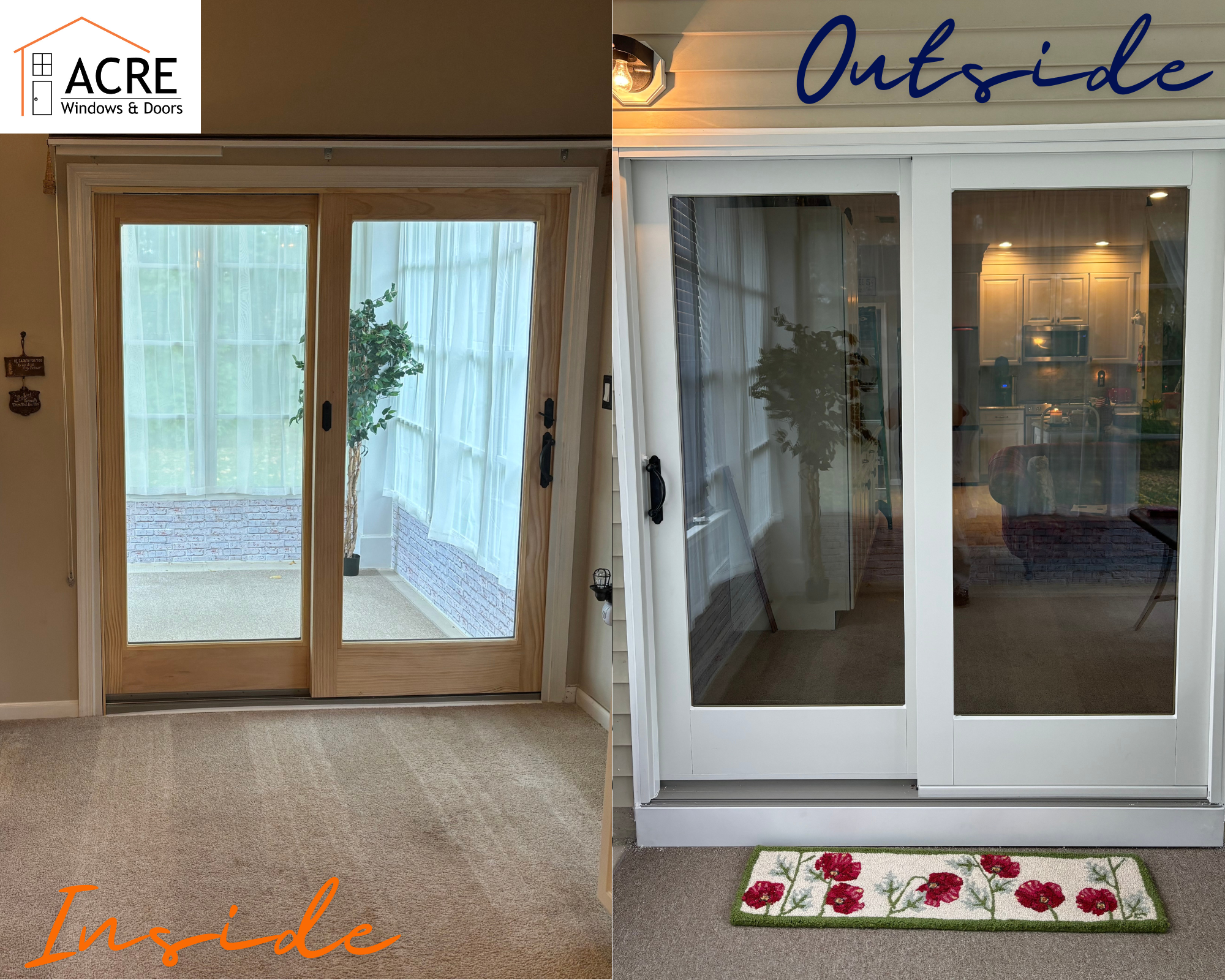 Modern Andersen 400 Series Gliding Patio Door Installation in Belvedere, NJ